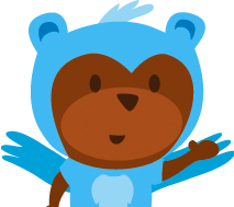 an illustration of a bear named Phineas in a bird suit